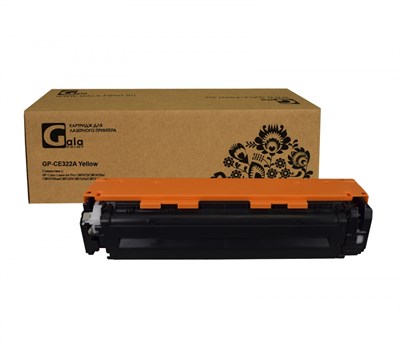 Картридж GP-CE322A (№128A) для принтеров HP Color LaserJet Pro CM1415/CM1415fn/CM1415fnw/CM1525/CM1525n/CM1525nw Yellow 1300 копий GalaPrint - фото 4668