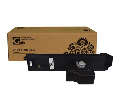 Тонер-туба GP-TK-8115K для принтеров Kyocera ECOSYS M8124cidn/M8130cidn с бункером отработанного тонера Black 12000 копий GalaPrint - фото 5068