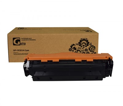 Картридж GP-CE321A (№128A) для принтеров HP Color LaserJet Pro CM1415/CM1415fn/CM1415fnw/CM1525/CM1525n/CM1525nw Cyan 1300 копий GalaPrint 941 - фото 4665